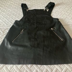 Forever 21 Black Leather Look Dress